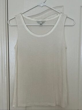 Banana Republic Ivory Scoop Neck Tank Top